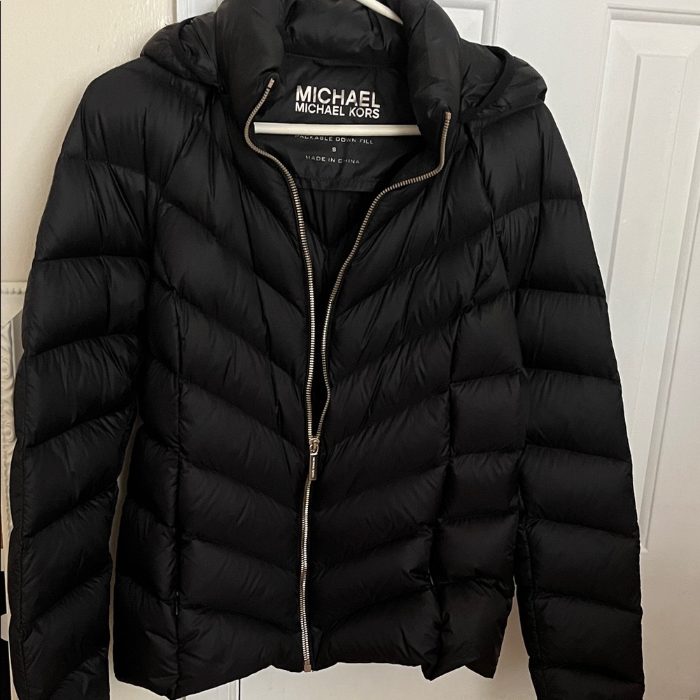 Michael Kors Quilted Black Puffer Jacket